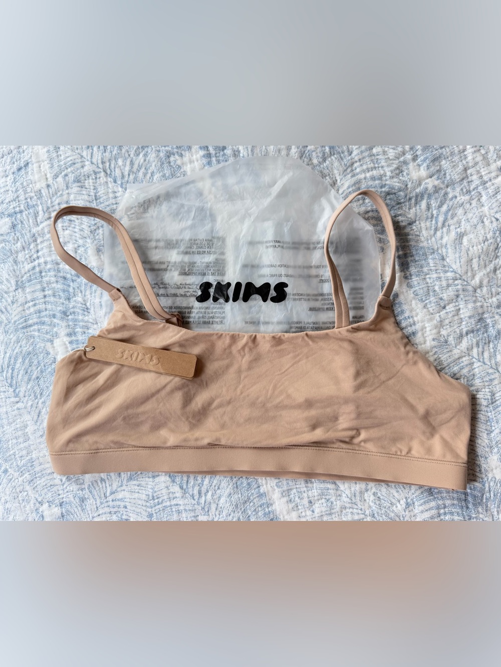 SKIMS Fits Everybody Scoop Bralette Womens Large Clay NWT